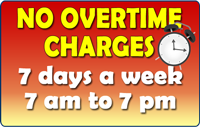 We offer 12/7 repair service in  AL with no overtime charges.